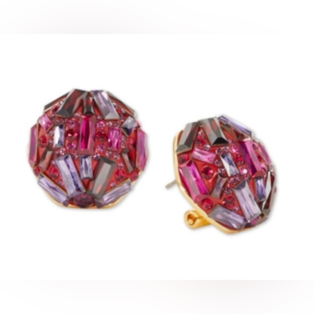 NWT Kate Spade New York Baguette Crystal Cluster Stud Earrings